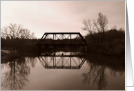 Railroad Bridge in Maine card