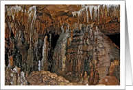 Florida Caverns Stalactites and Stalagmites, Blank Note Card. card