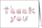 Thank you cats card