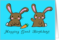 Hopping Good Birthday! card