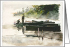 Gone Fishing in Rangeley Boats card