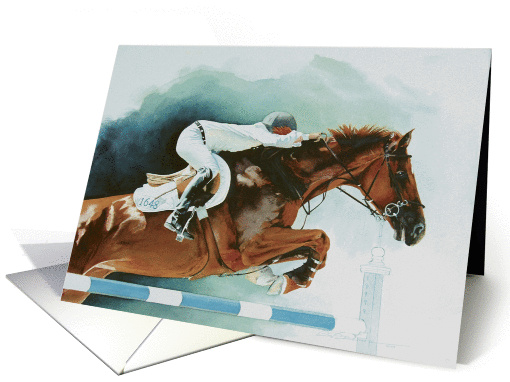 Equine Jumper 1648 card (962441)