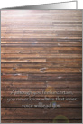 Encouragement - Follow your inner voice, Photo of wooden boardwalk card