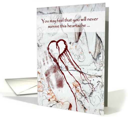 Encouragement During Separation, Abstract Art With Heart card (945344)