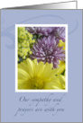 Bouquet Sympathy card