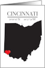 Cincinnati Ohio GPS card