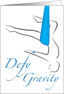 Defy Gravity Aerial Yoga Encouragement card