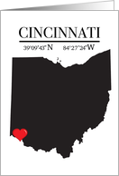 Cincinnati Ohio GPS card