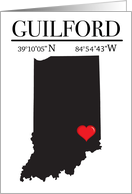 Guilford Indiana GPS card
