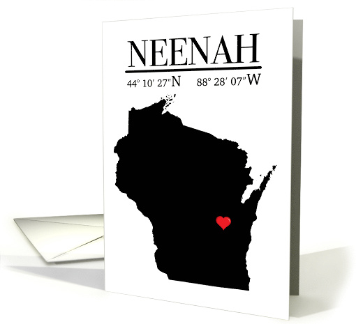 Neenah Wisconsin GPS card (1777058)