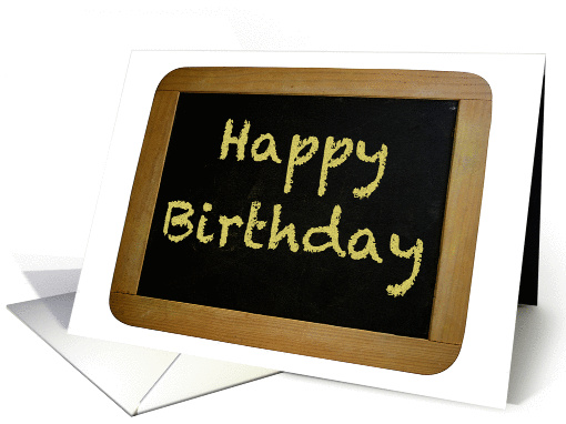 Chalkboard Happy Birthday card (947051)