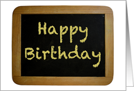 Chalkboard Happy Birthday card