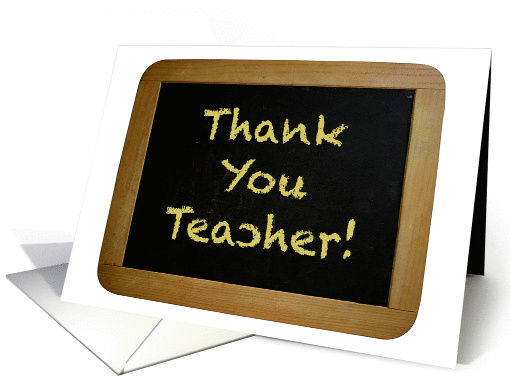 Chalkboard Thank you Teacher card (947155)