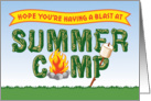 Summer Camp, Thinking of You with Campfire and Marshmallow card