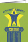 Congratulations Hall of Fame Inductee card