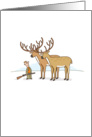 Funny Birthday, Deer Pun card