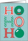 Ho, Ho, Ho, Merry Christmas card