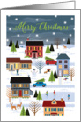 Folk Art Merry Christmas card