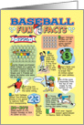 1996 Baseball Fun Facts Birthday card