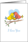 Birds Hugging Valentine’s Day card