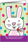 Funny Easter Bunny Jelly Bean Joke card