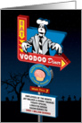 Voodoo Diner Zombie Halloween Humor card