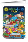 Roadside Attractions, Happy 4th of July card