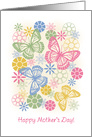 Mother’s Day Flowers and Butterflies card