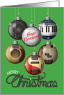 Merry Christmas, Cleveland, Rock and Roll Ornaments card