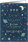 Happy Birthday Most Awesome Brother in the Universe card