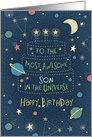 Happy Birthday Most Awesome Son in the Universe card