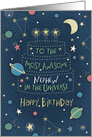 Happy Birthday Most Awesome Nephew in the Universe card