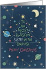 Most Awesome Sister in the Universe, Merry Christmas card