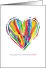 Colorful Heart Valentine’s Day Love card