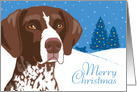 Merry Christmas, German Shorthaired Pointer card