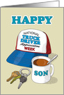 Son National Truck Driver Appreciation Week Trucker Hat card