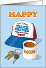 Mom National Truck Driver Appreciation Week Trucker Hat card