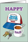 Dad National Truck Driver Appreciation Week Trucker Hat card