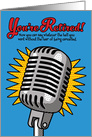 Humorous Radio Announcer Retirement Congratulations card