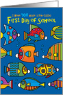 First Day of School, Tropical Fish Wearing COVID Masks card