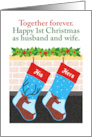 First Christmas as Husband and Wife card