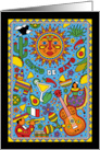 Cinco de Mayo Various Mexican Icons Collage card