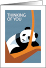 Thinking of You Giant Panda in Tree card