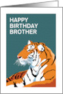 Happy Birthday Brother Tiger card