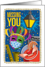 Missing You Mardi Gras COVID 19 card
