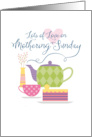 Mothering Sunday Flowers Tea and Simnel Cake card