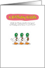 Funny Birthday Duck Pun card