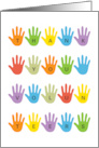 Business Thank You Volunteers Various Color Hands card
