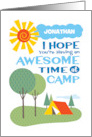 Summer Camp Thinking of You Customize Name card