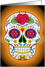 Decorative Mexican Calavera Sugar Skull Flowers card